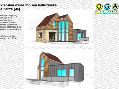 extension d’une maison individuelle - Le Pertre (35)