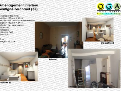 Aménagement intérieur - Martigné Ferchaud (35)