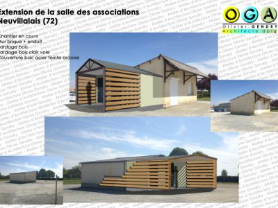 extension d’une salle des associations - Neuvillalais (72)