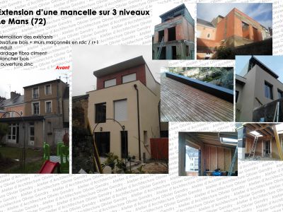 extension d’une mancelle sur 3 niveaux - le Mans (72)