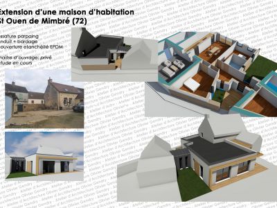 extension d’une maison d’habitation - St Ouen de Mimbré (72)