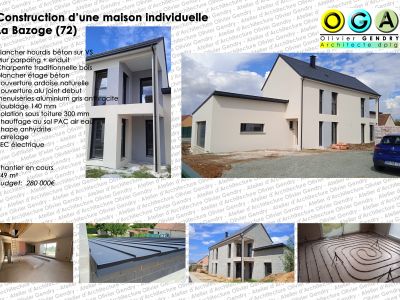 construction d’une maison individuelle - la Bazoge (72)