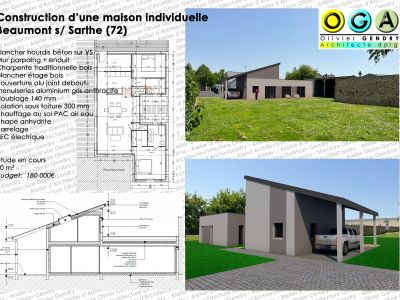 construction d’une maison individuelle - Beaumont sur Sarthe (72)
