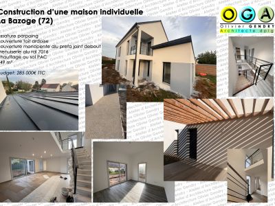 construction d’une maison individuelle - La Bazoge (72)